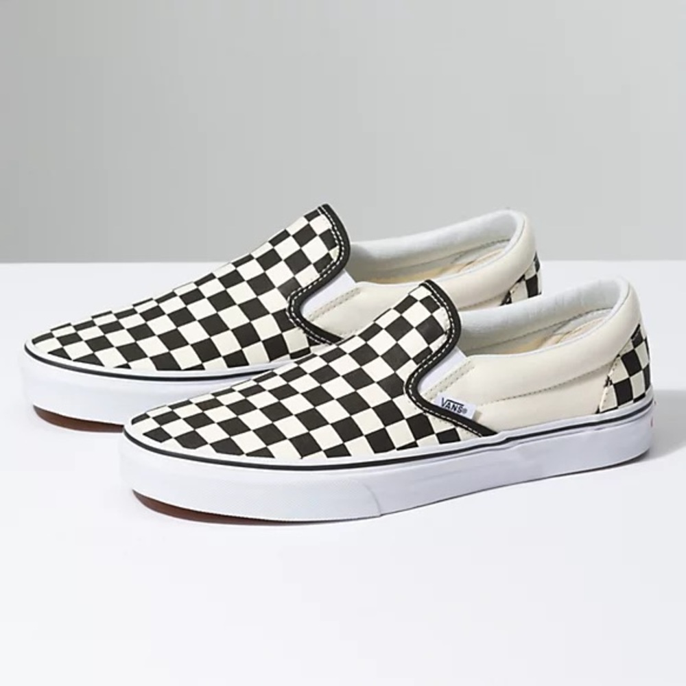 CHECKERED SLIP-ON VANS